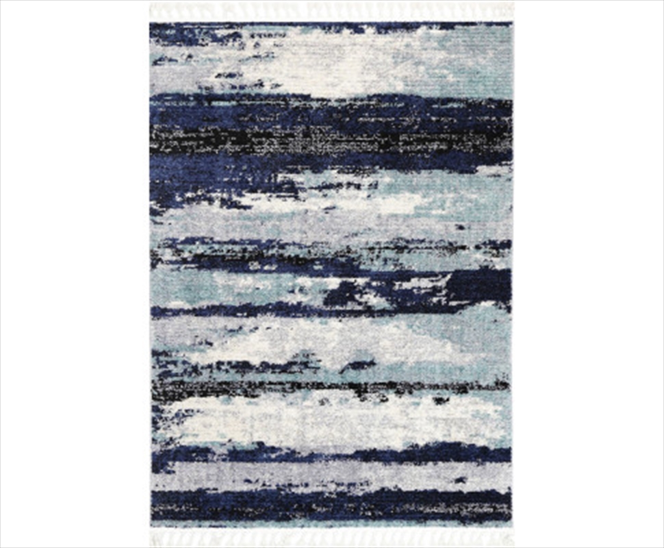 Navy Blue Abstract Rug 160x230cm/Product Detail/Homewares