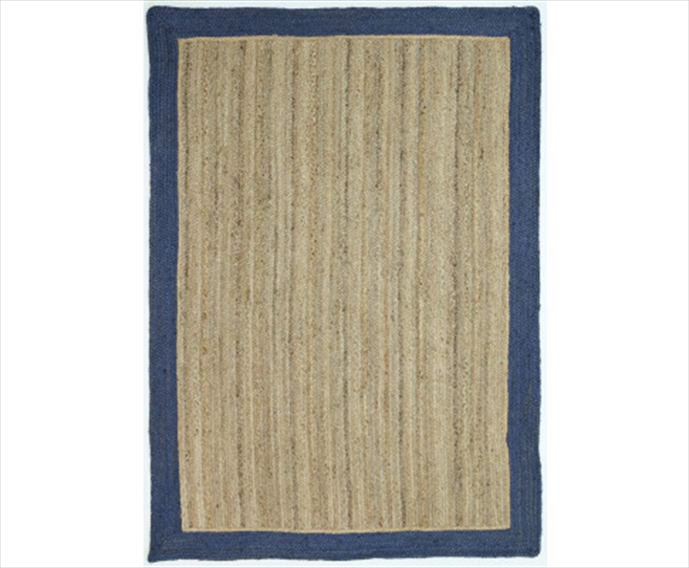 Navy Blue Border Rug 150x220cm/Product Detail/Homewares