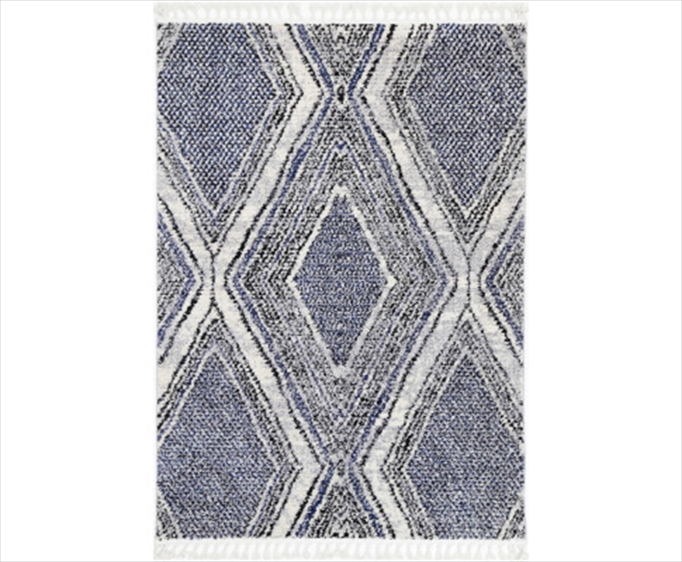 Navy Blue Geometric Rug 240x330cm/Product Detail/Homewares