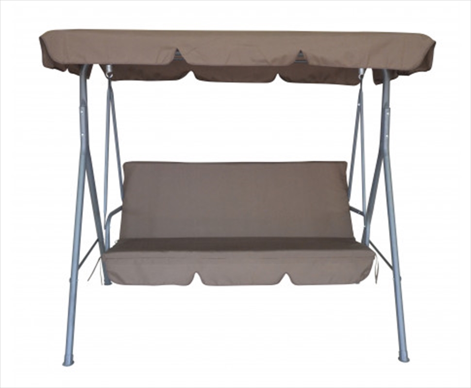 Swing Bench Seat Chair Canopy Furniture 3 Seater Garden Hammock - Coffee/Product Detail/Outdoor