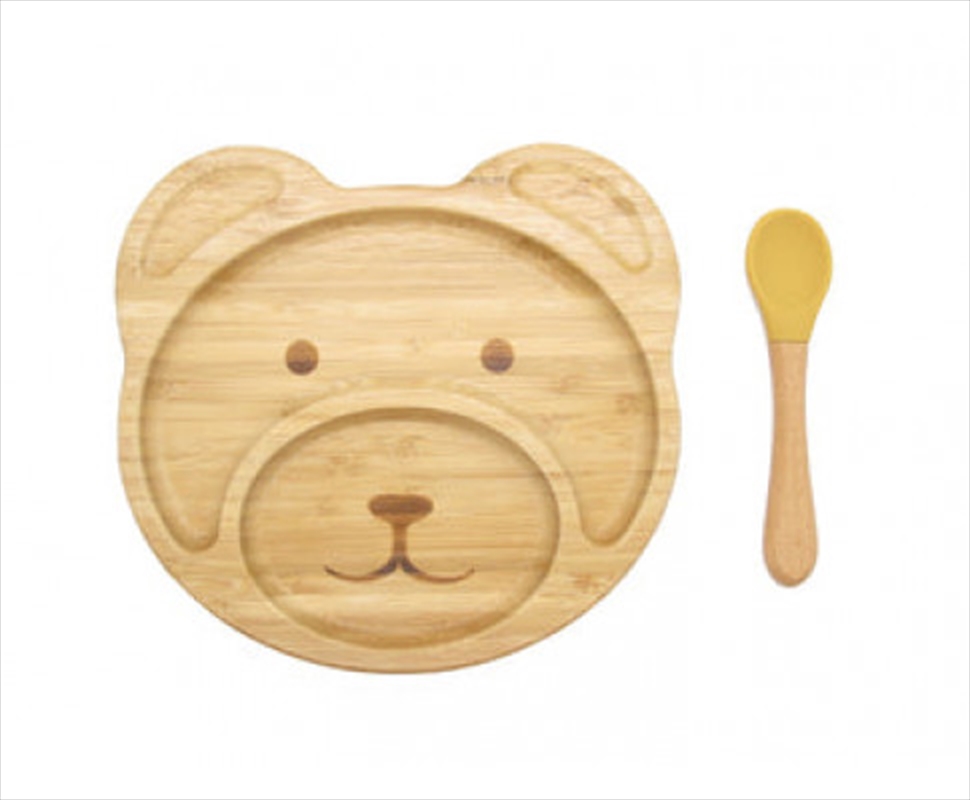 Teddy Plate with Suction Cap Base & Spoon/Product Detail/Tableware