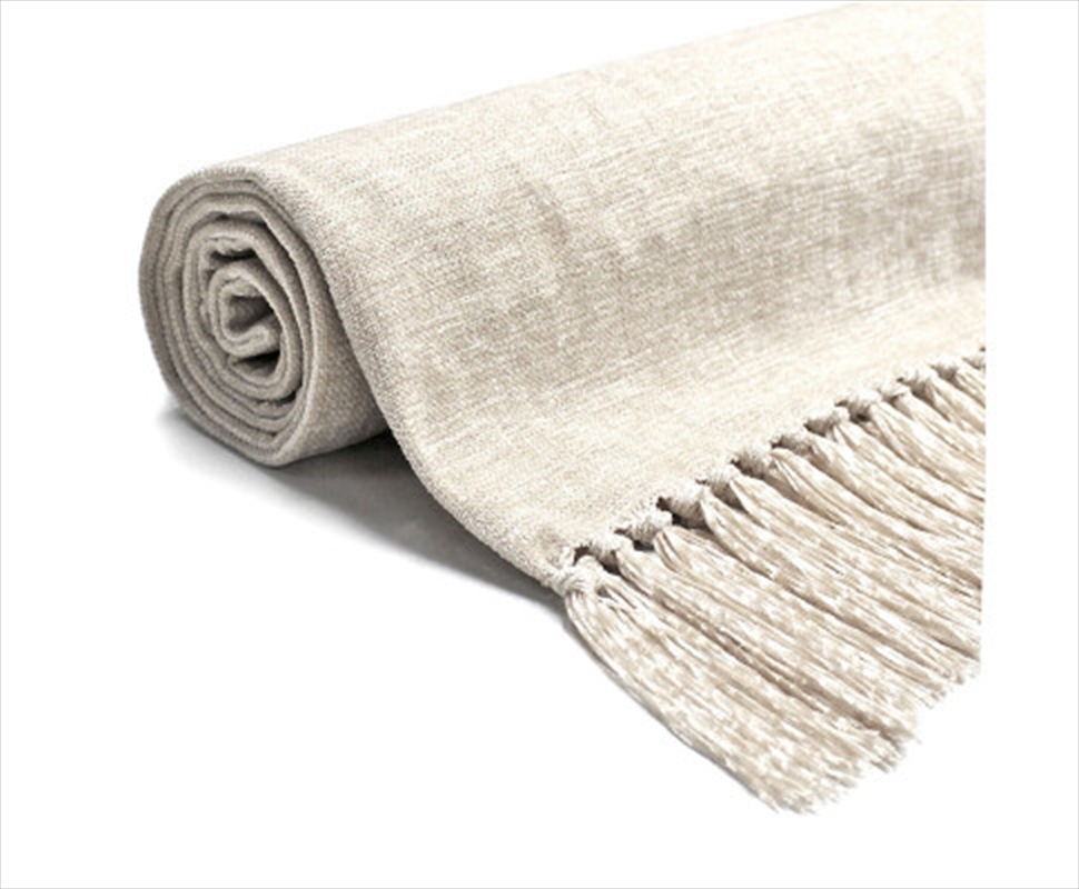 White Knitted Throw 150x200cm - White/Product Detail/Manchester