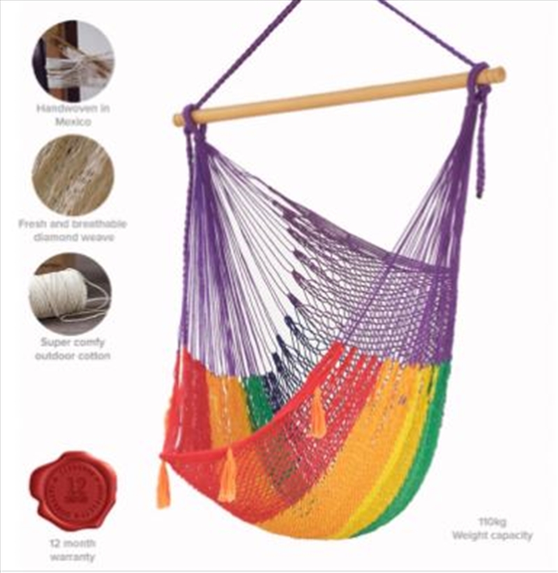 Xl Cotton Chair Rainbow Colour Hammock/Product Detail/Outdoor