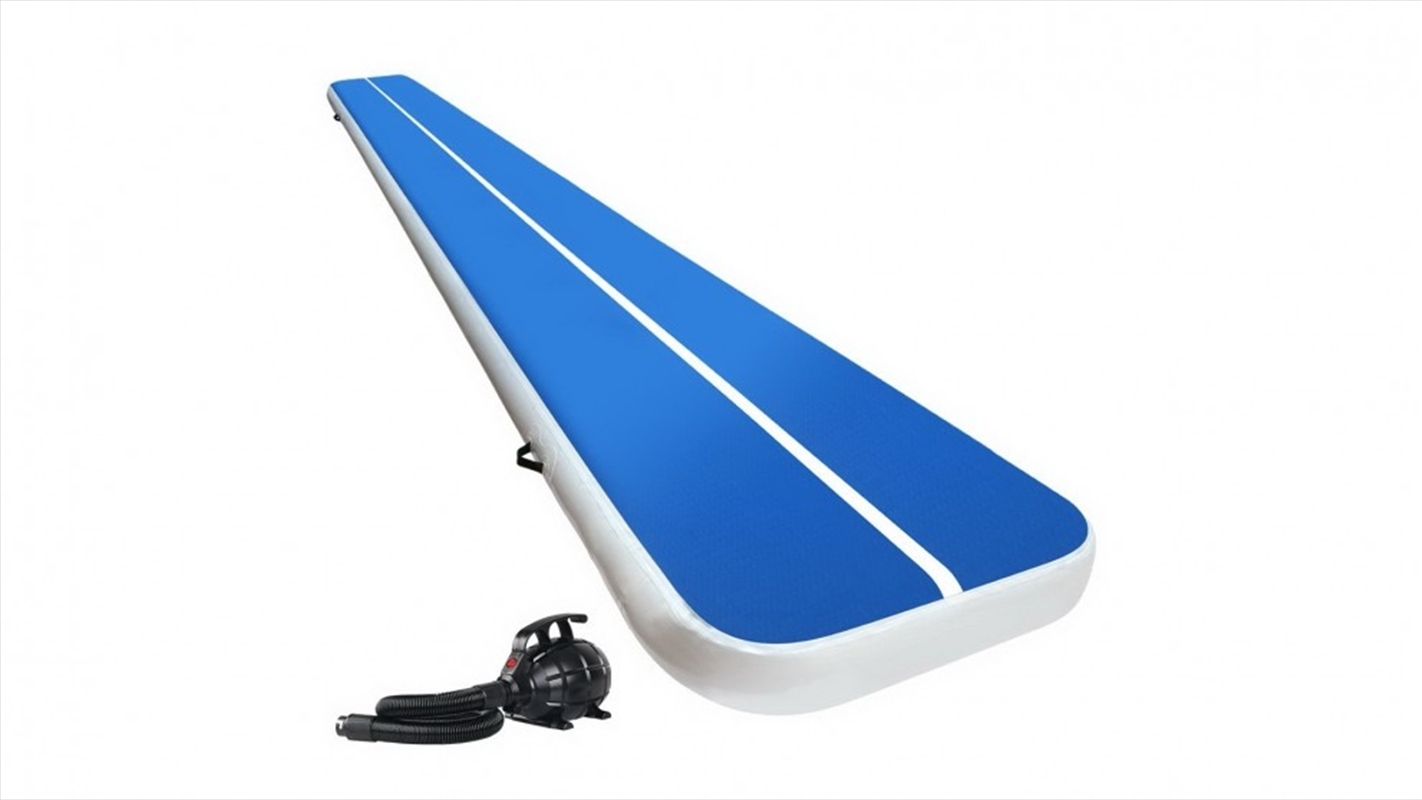 6x1m Air Track Mat With Pump 20cm Thick - Blue/Product Detail/Gym Accessories