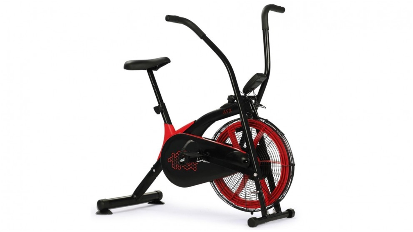 Air Fan Resistance Exercise Fitness Bike with Pulse Sensors - Black and Red/Product Detail/Gym Accessories