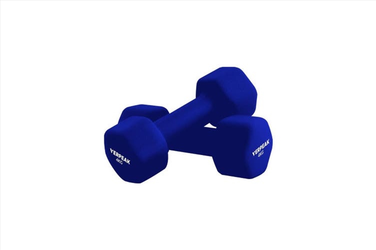 Neoprene Dumbbell Set 4kg X 2 - Blue/Product Detail/Gym Accessories