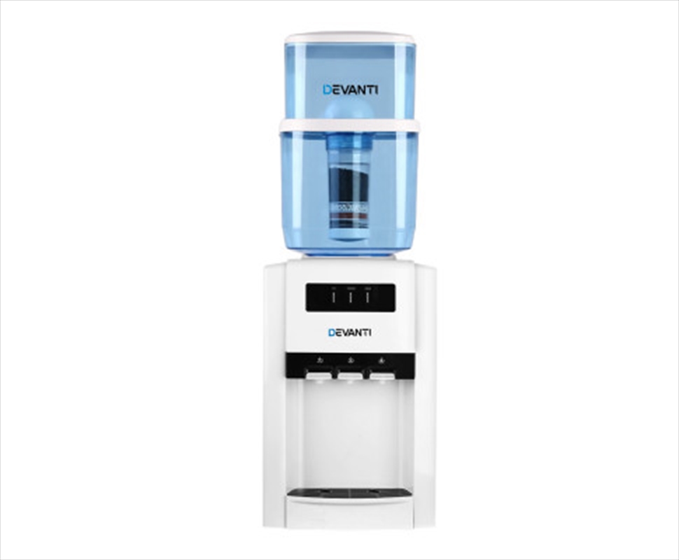 22L Bench Top Water Cooler Dispenser Filter Purifier Hot Cold Room Temperature Three Taps/Product Detail/Appliances