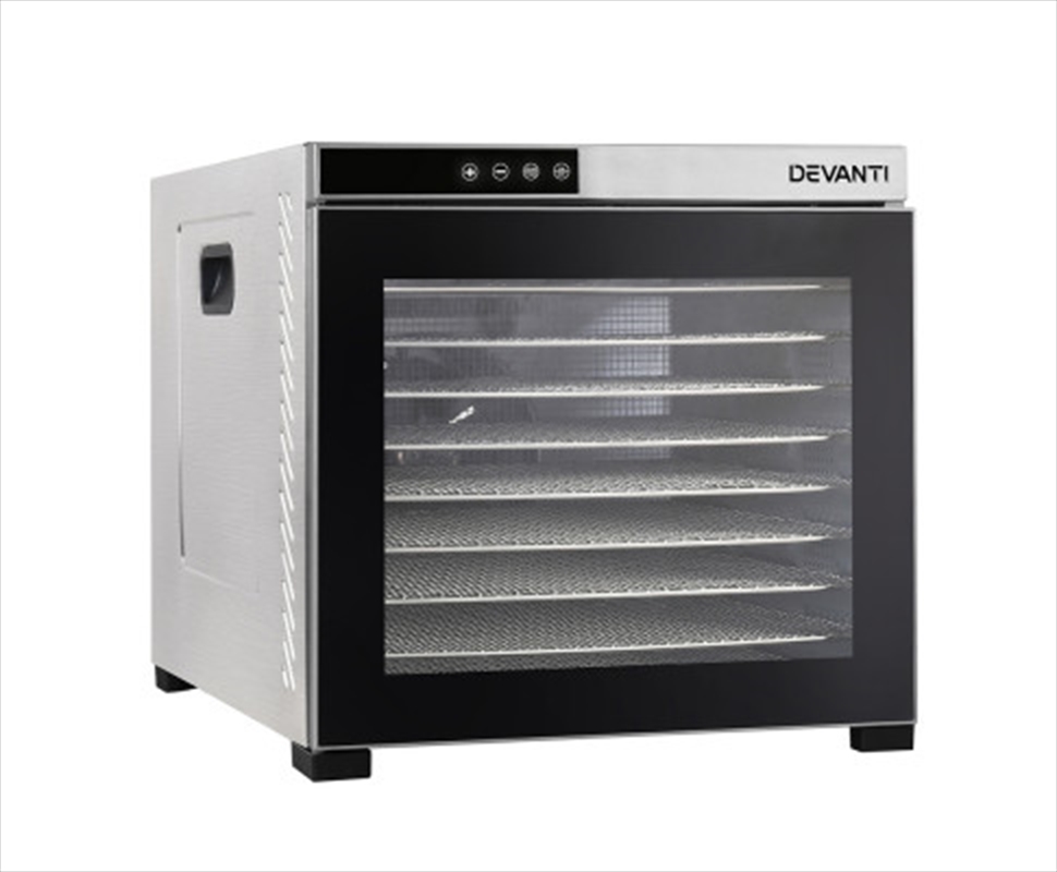 Devanti Food Dehydrators Beef Jerky Dehydrator Fruit Dryer Stainless Steel/Product Detail/Appliances