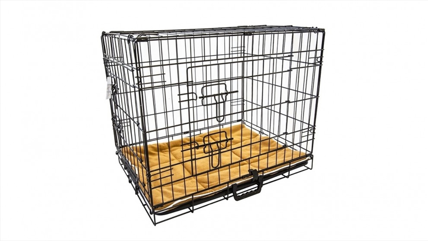 Wire Dog Cage Foldable Crate Kennel with Tray + Cushion Mat Combo - 42-inch/Product Detail/Pet Accessories