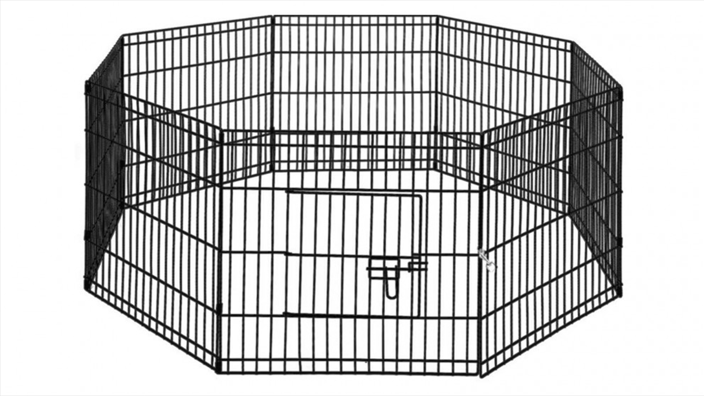 Playpen 8 Panel 30" - Black/Product Detail/Pet Accessories