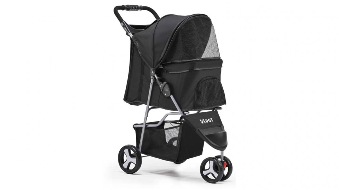 Pet Stroller 3 Wheel - Black/Product Detail/Pet Accessories