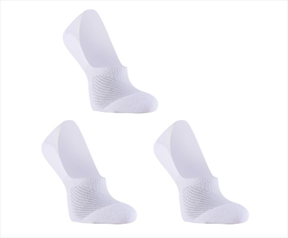 3 Pack Large White Cushion No Show Ankle Socks Non-Slip Breathable/Product Detail/Socks