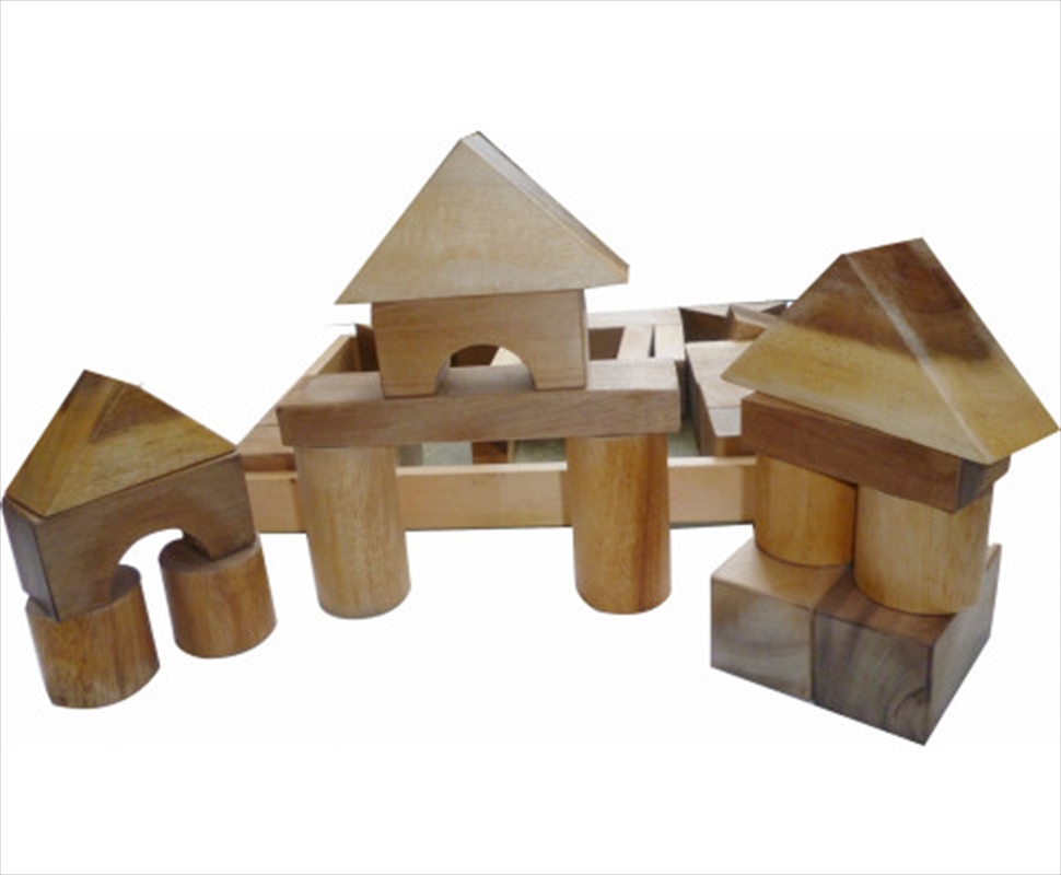 Natural Wood Blocks 34 Pcs/Product Detail/Building Sets & Blocks