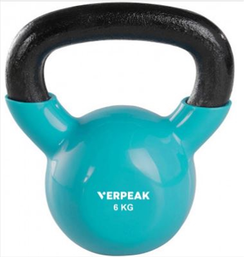 Vinyl Kettlebell 6kg Turquoise/Product Detail/Gym Accessories