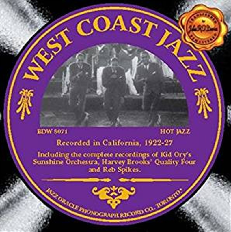 West Coast Jazz 1922-27/Product Detail/Jazz