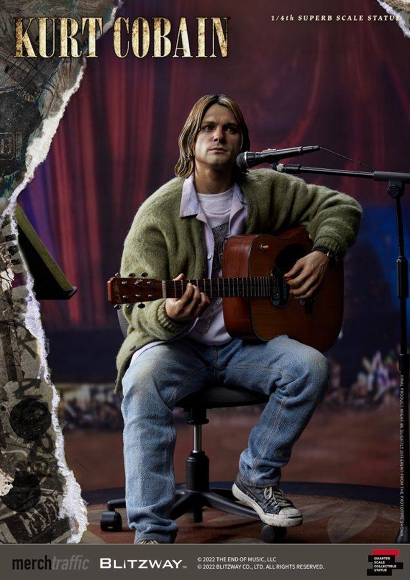 Buy Kurt Cobain - Kurt Cobain 1:4 Scale Statue Online | Sanity