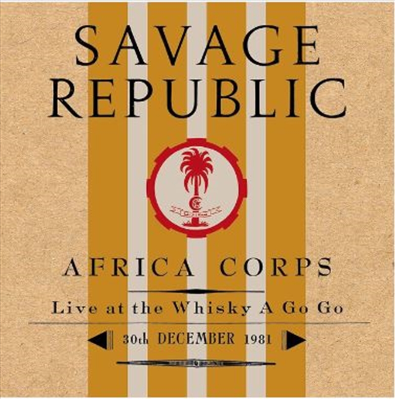 Africa Corps Live At The Whisky A Go Go 30th December 1981 - Translucent Vinyl/Product Detail/Rock/Pop