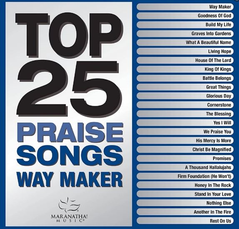 Top 25 Praise Songs: Way Maker/Product Detail/Rock/Pop