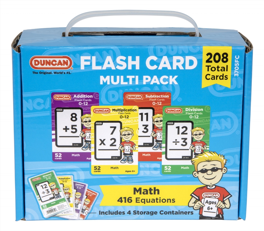 Duncan Flash Cards Multi Pack Set (Includes Addition, Subtraction, Multiplication, Division)/Product Detail/Toys