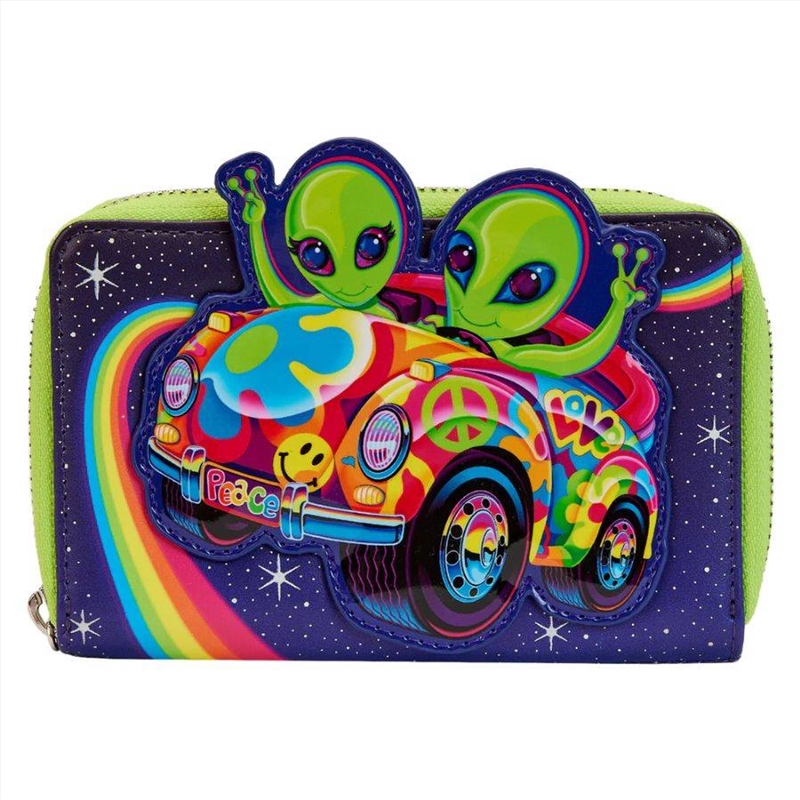 Loungefly Lisa Frank - Cosmic Alien Ride Zip Around Wallet/Product Detail/Wallets