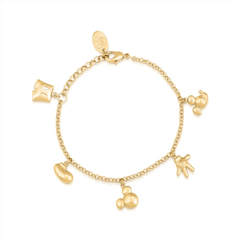 Mickey Mouse Icon Charm Bracelet - Gold/Product Detail/Jewellery