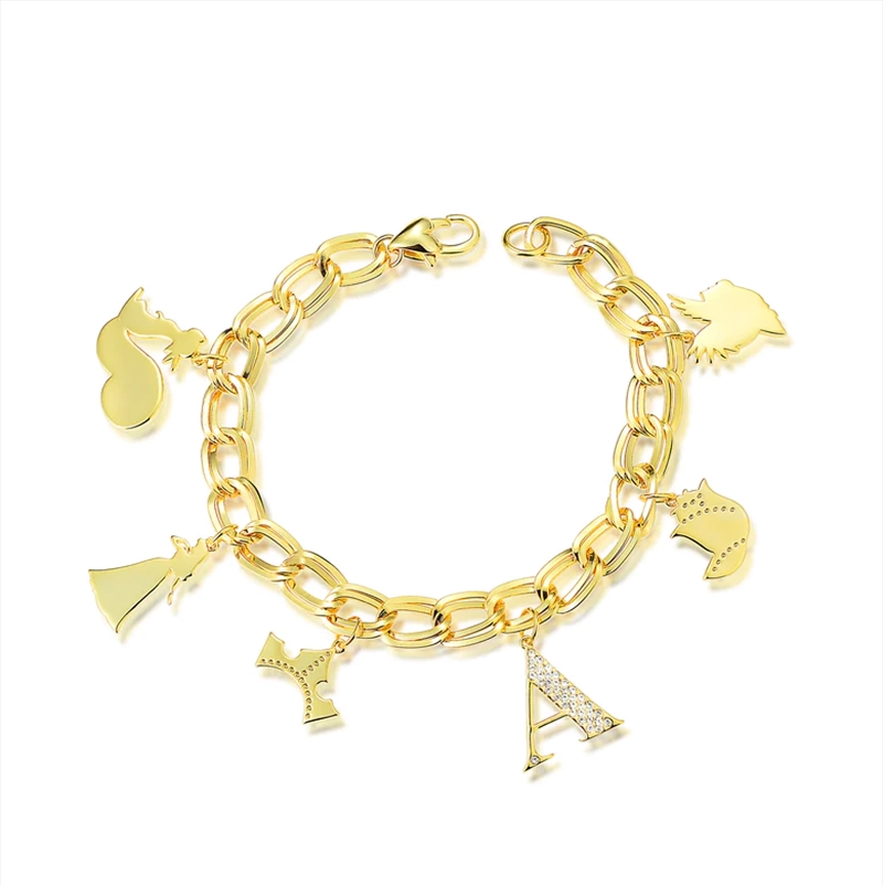 Disney Princess Aurora Sleeping Beauty Charm Bracelet - Gold/Product Detail/Jewellery