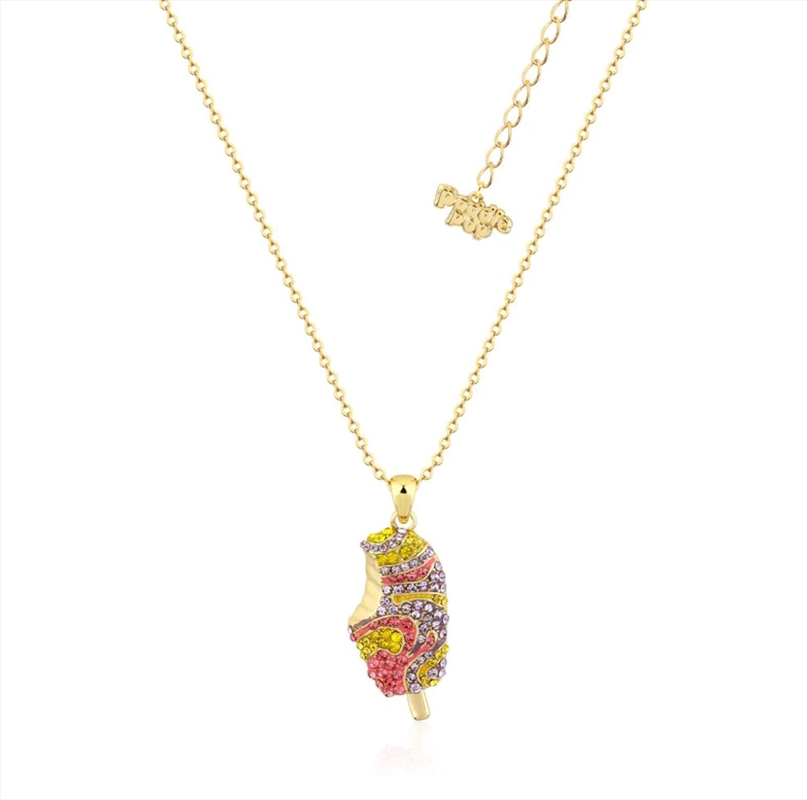 Rainbow Paddle Pop Crystal Necklace - Gold/Product Detail/Jewellery