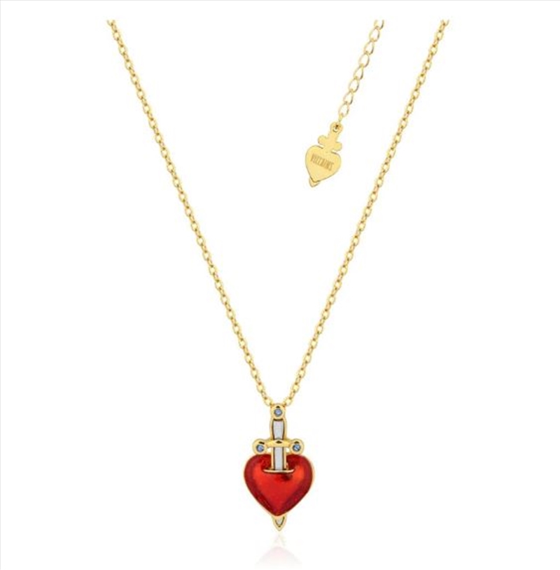 Villains Snow White Evil Queen Heart Dagger Necklace - Gold/Product Detail/Jewellery