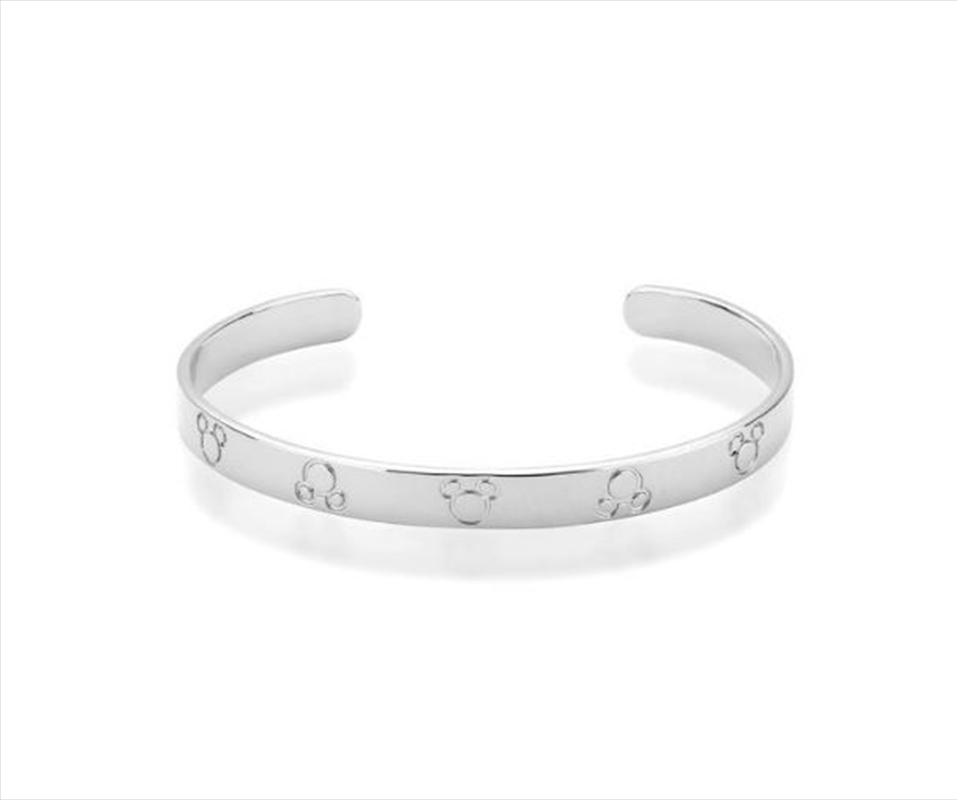 Precious Metal Mickey Mouse Bangle Cuff Bracelet Adult  - Silver/Product Detail/Jewellery