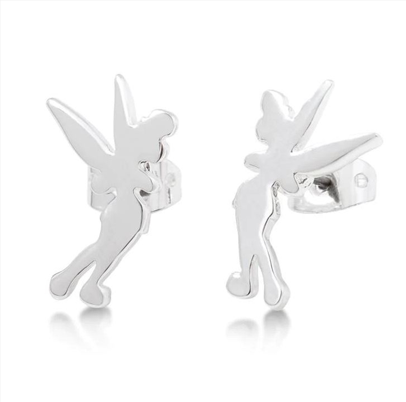 Tinker Bell Silhouette Stud Earrings - Silver/Product Detail/Jewellery