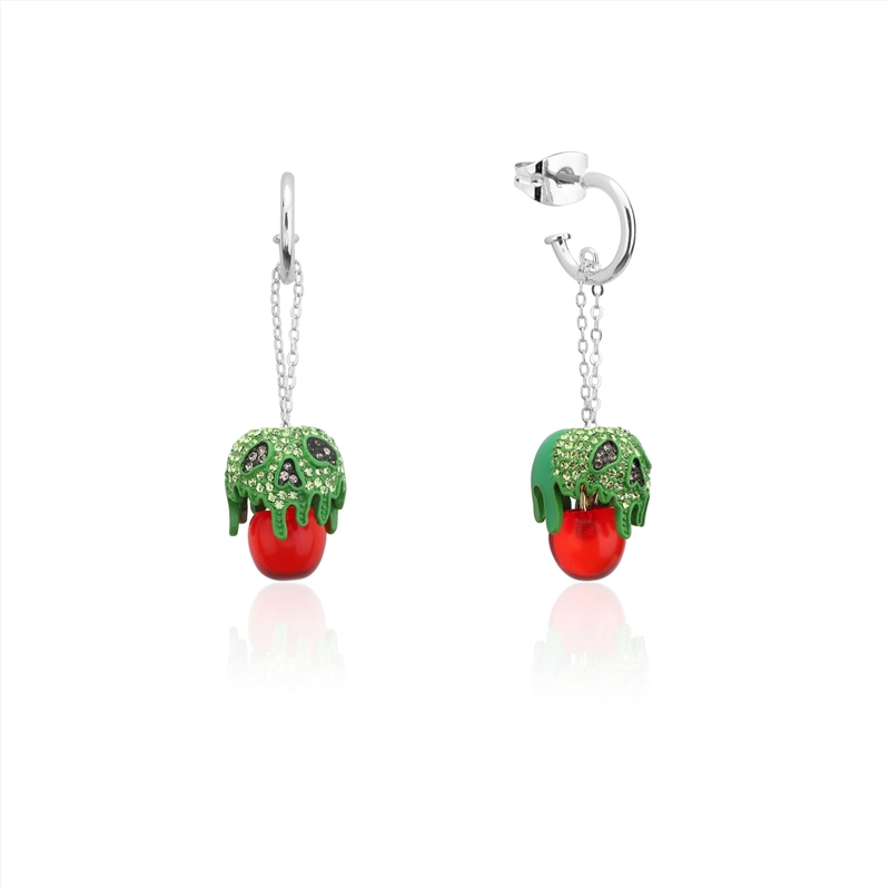 Snow White Villains Poison Apple Crystal Drop Earrings - Silver/Product Detail/Jewellery