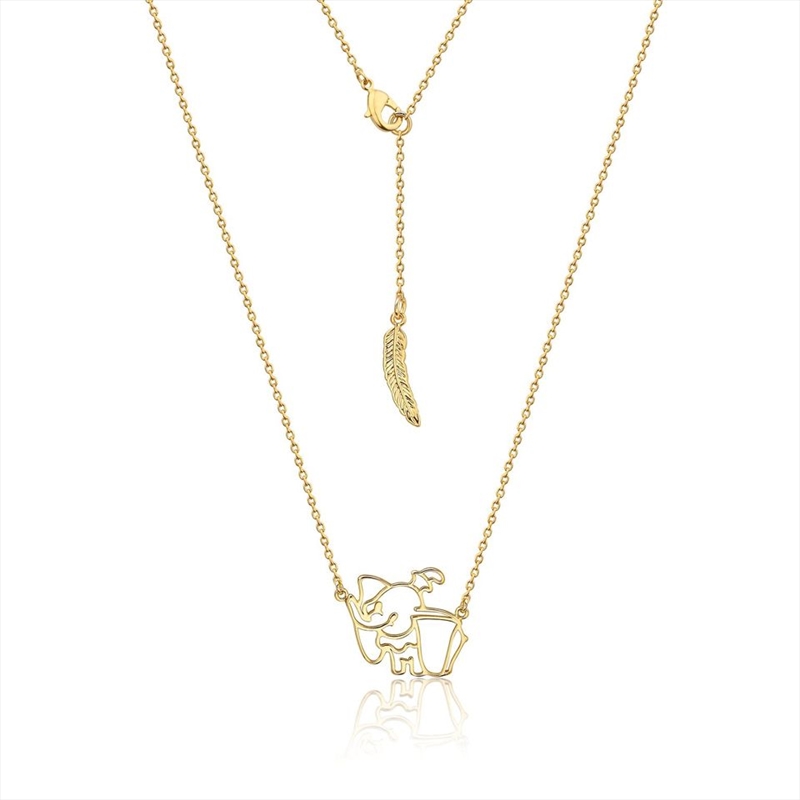 Disney Dumbo Outline Necklace - Gold/Product Detail/Jewellery