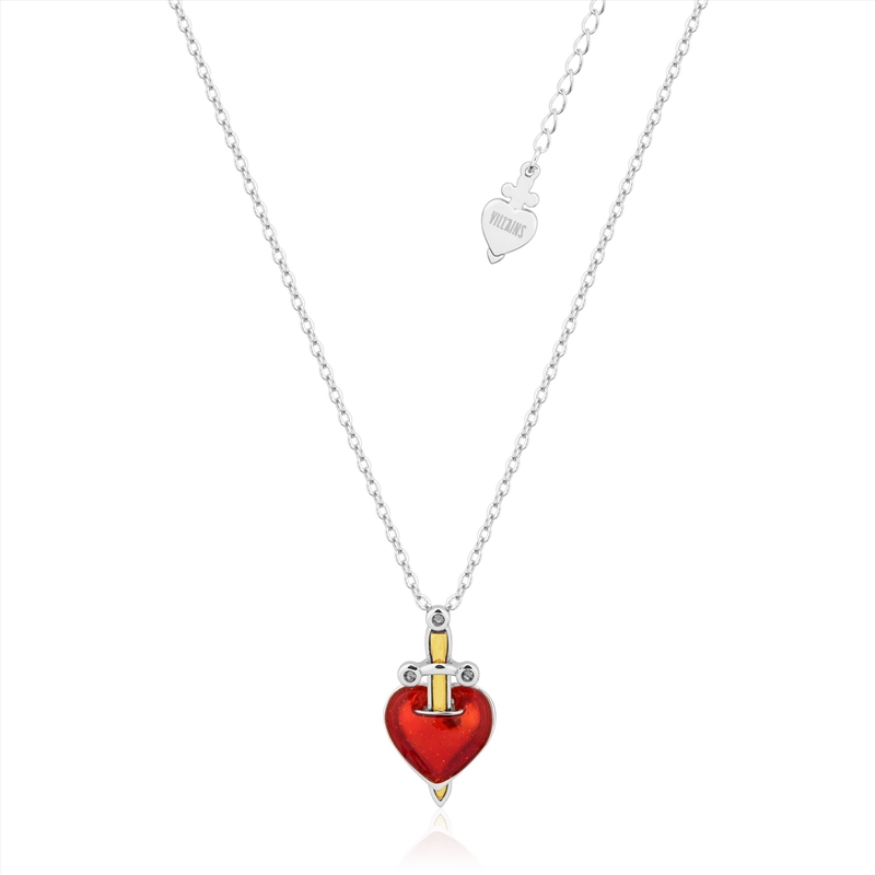 Villains Snow White Evil Queen Heart Dagger Necklace - Silver/Product Detail/Jewellery