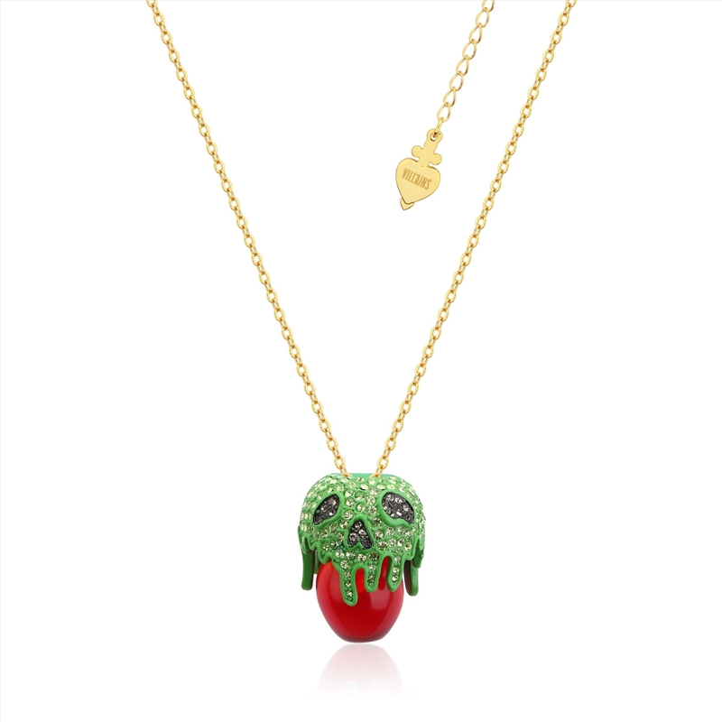 Villains Snow White Evil Queen Poison Apple Necklace - Gold/Product Detail/Jewellery