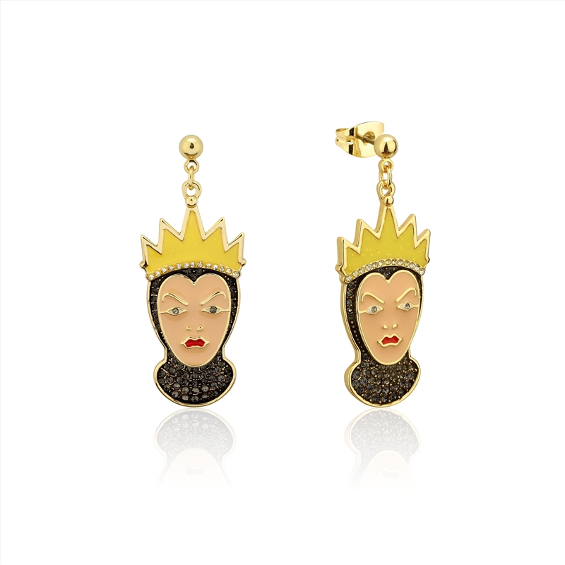 Villains Snow White Evil Queen Crystal Drop Earrings - Gold/Product Detail/Jewellery