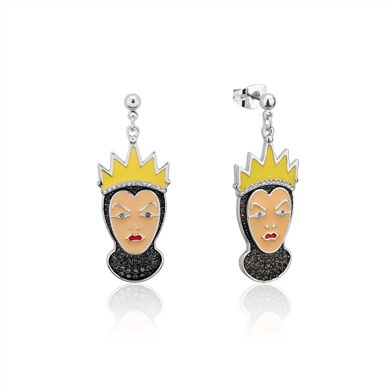 Villains Snow White Evil Queen Crystal Drop Earrings - Silver/Product Detail/Jewellery