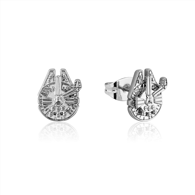 Star Wars Millennium Falcon Stud Earrings - Silver/Product Detail/Jewellery