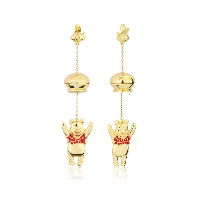 Disney Winnie The Pooh Hunny Pot Drop Earrings - Gold/Product Detail/Jewellery