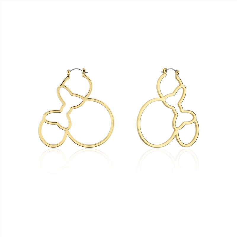 Minnie Outline Hoop Earrings - Gold/Product Detail/Jewellery