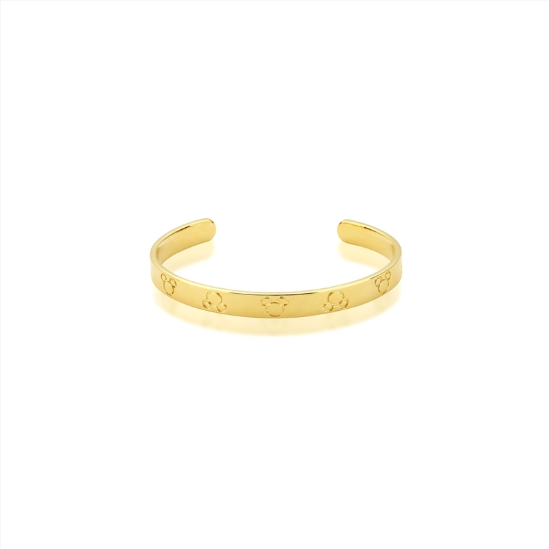 Precious Metal Mickey Mouse Bangle Cuff Bracelet Kids - Gold/Product Detail/Jewellery