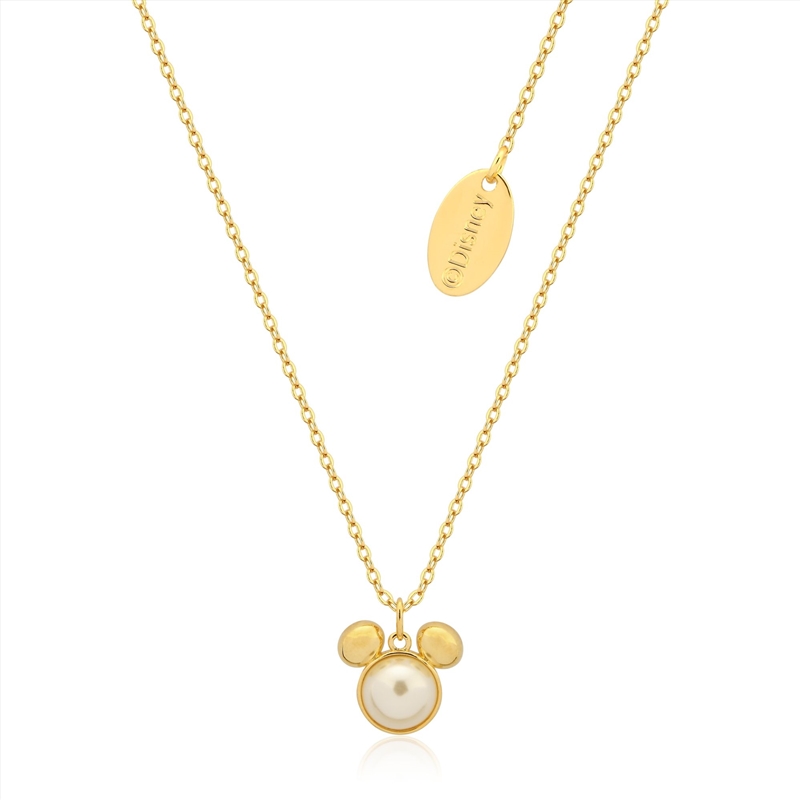 Precious Metal Mickey Mouse Pearl Necklace - Gold/Product Detail/Jewellery