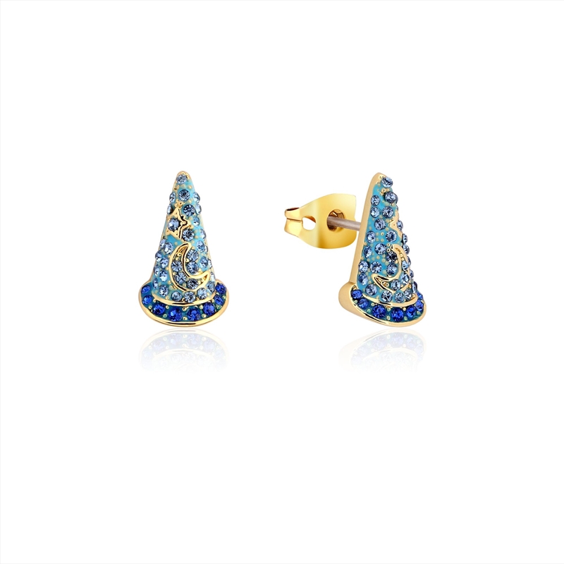 Disney Fantasia Sorcerer's Hat Stud Earrings - Gold/Product Detail/Jewellery