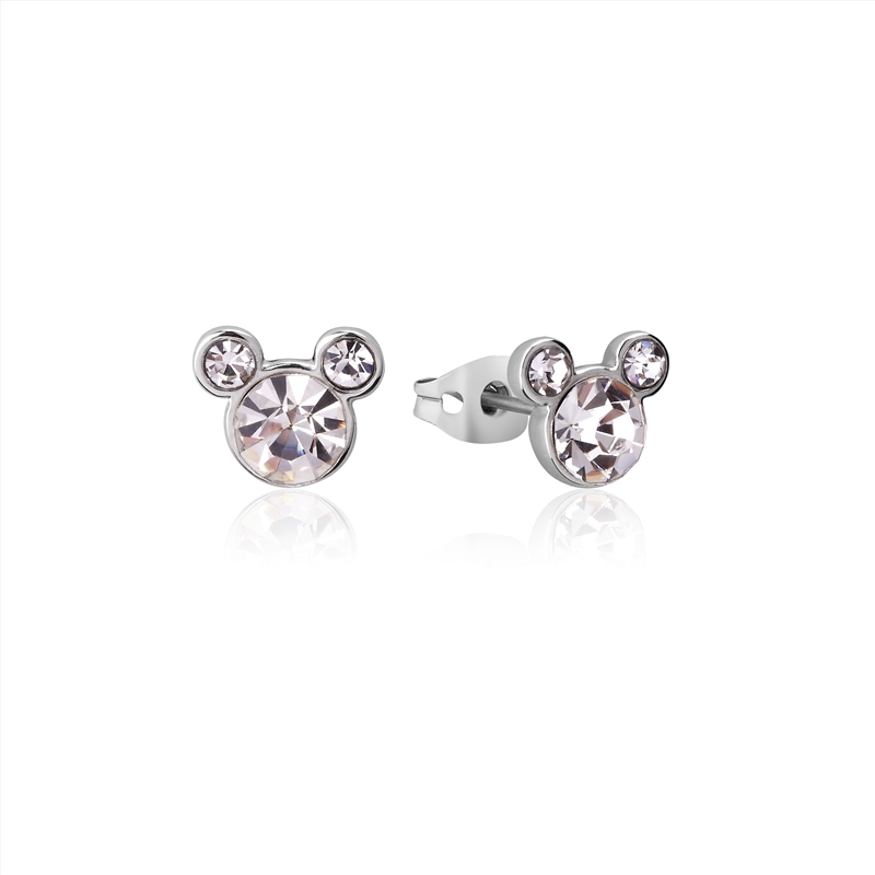 Disney Mickey Mouse ECC Mickey April Birthstone Stud Earrings/Product Detail/Jewellery