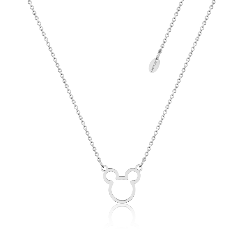 Disney ECC Mickey Mouse Outline Necklace - Silver/Product Detail/Jewellery