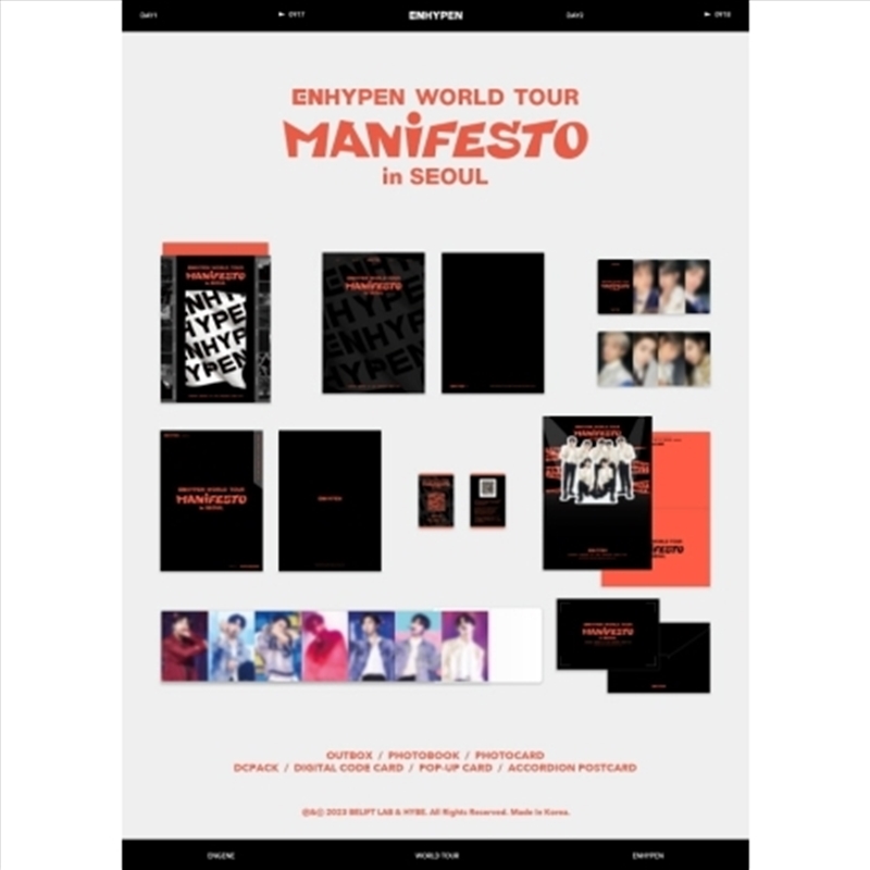 Enhypen World Tour Manifesto In Seoul/Product Detail/World