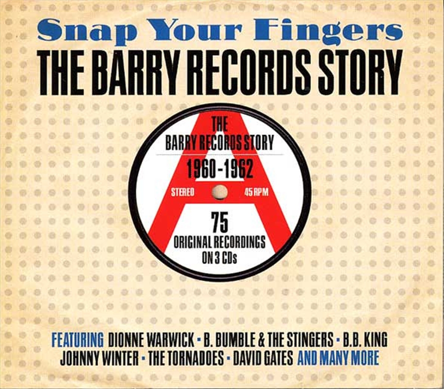 Snap Your Fingers: Barry Records Story 1960-62/Product Detail/Rock