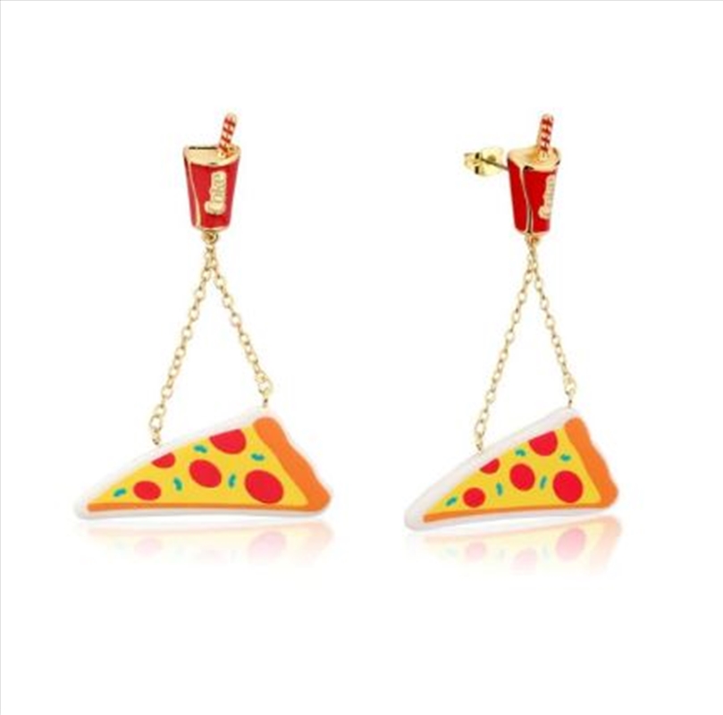 Coke Pizza Drop Earrings - Gold/Product Detail/Jewellery