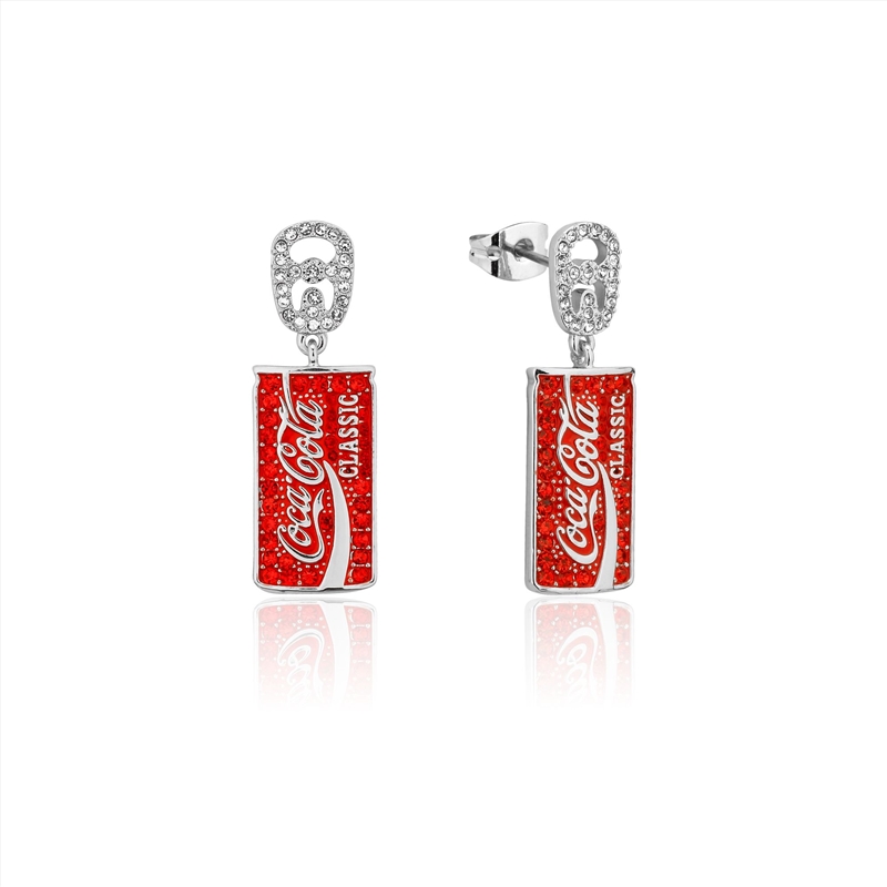 Crystal Coke Can Drop Earrings - Silver/Product Detail/Jewellery