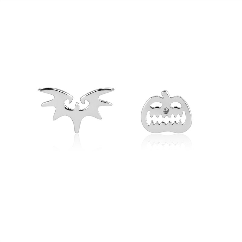 Pumpkin And Bat Mix Match Stud Earrings/Product Detail/Jewellery