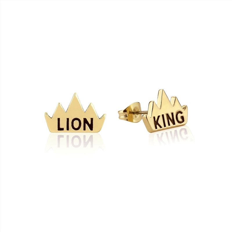 Disney The Lion King Crown Stud Earrings/Product Detail/Jewellery